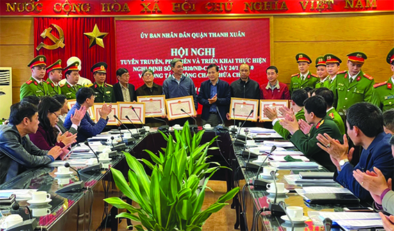 Quận Thanh Xuân thực hiện Luật Phòng cháy và chữa cháy (sửa đổi): Triển khai xuống cơ sở hiệu quả và chặt chẽ